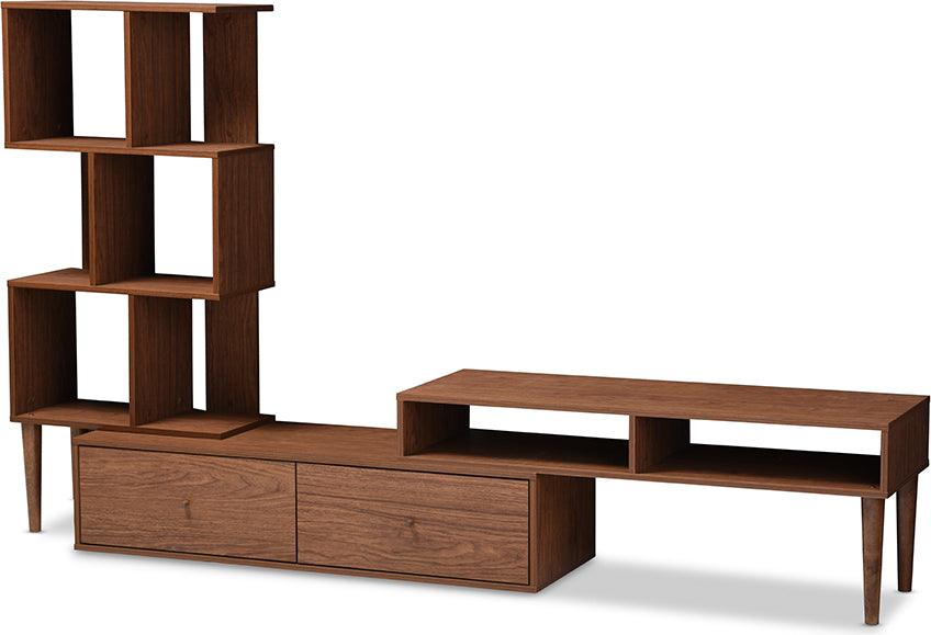 Wholesale Interiors TV & Media Units - Haversham Mid-century Retro Modern TV Stand Entertainment Center and Display Unit