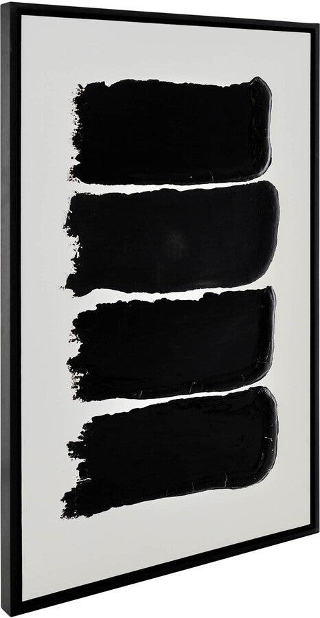 Sagebrook Home Wall Art - 35X59Hand Painted Black Resin Ingot Box