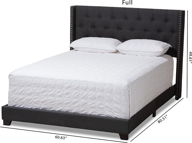 Wholesale Interiors Beds - Brady King Bed Charcoal Gray