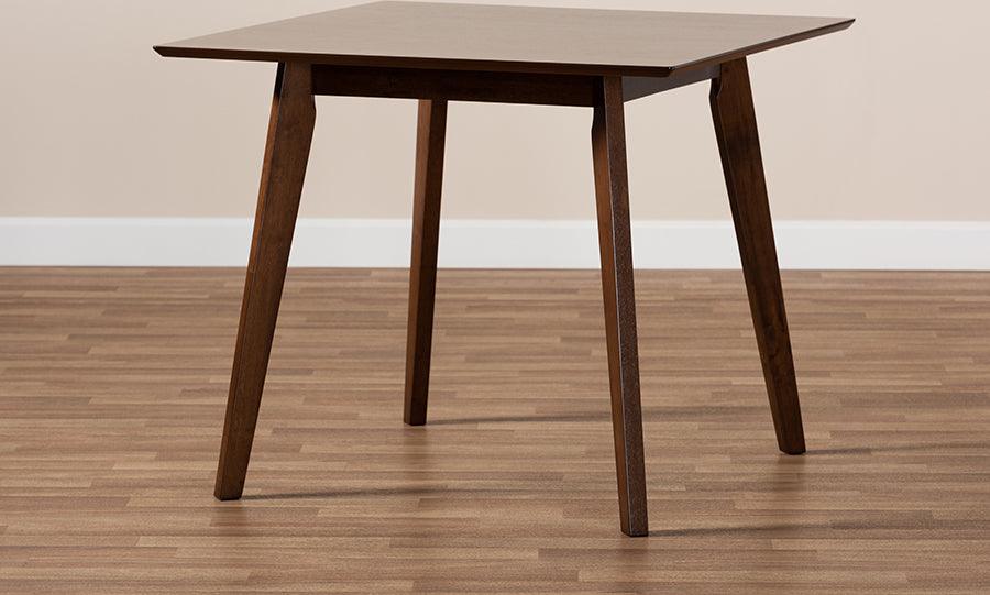 Wholesale Interiors Dining Tables - Pernille Modern Transitional Walnut Finished Square Wood Dining Table