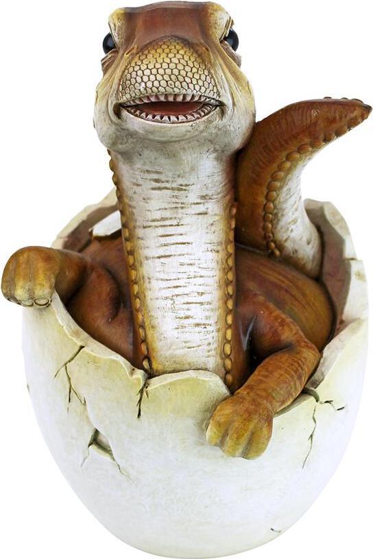 Design Toscano Statues - Baby Raptor Dino Egg Statue