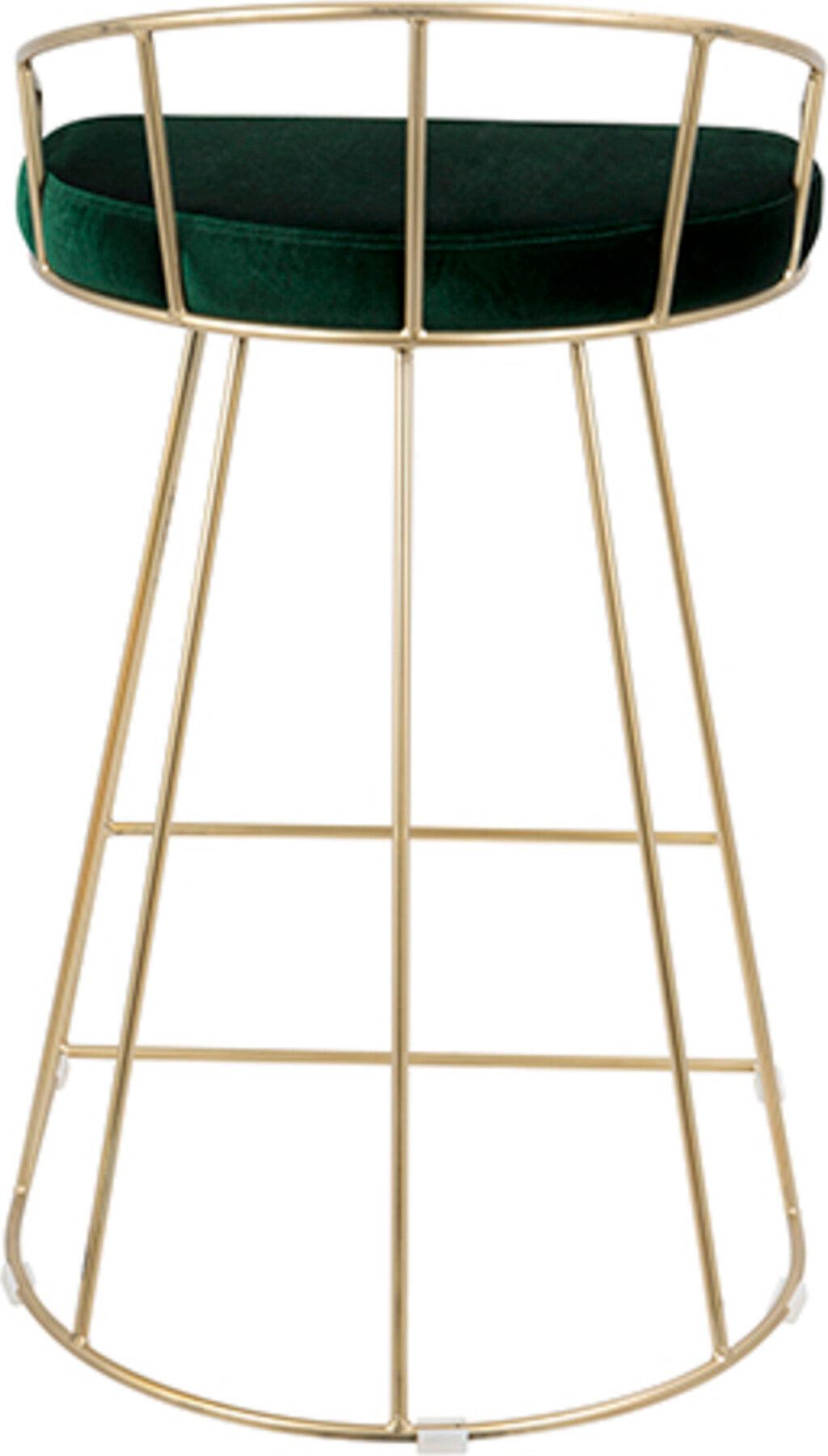 Lumisource Barstools - Canary Counter Stool Gold & Green (Set of 2)