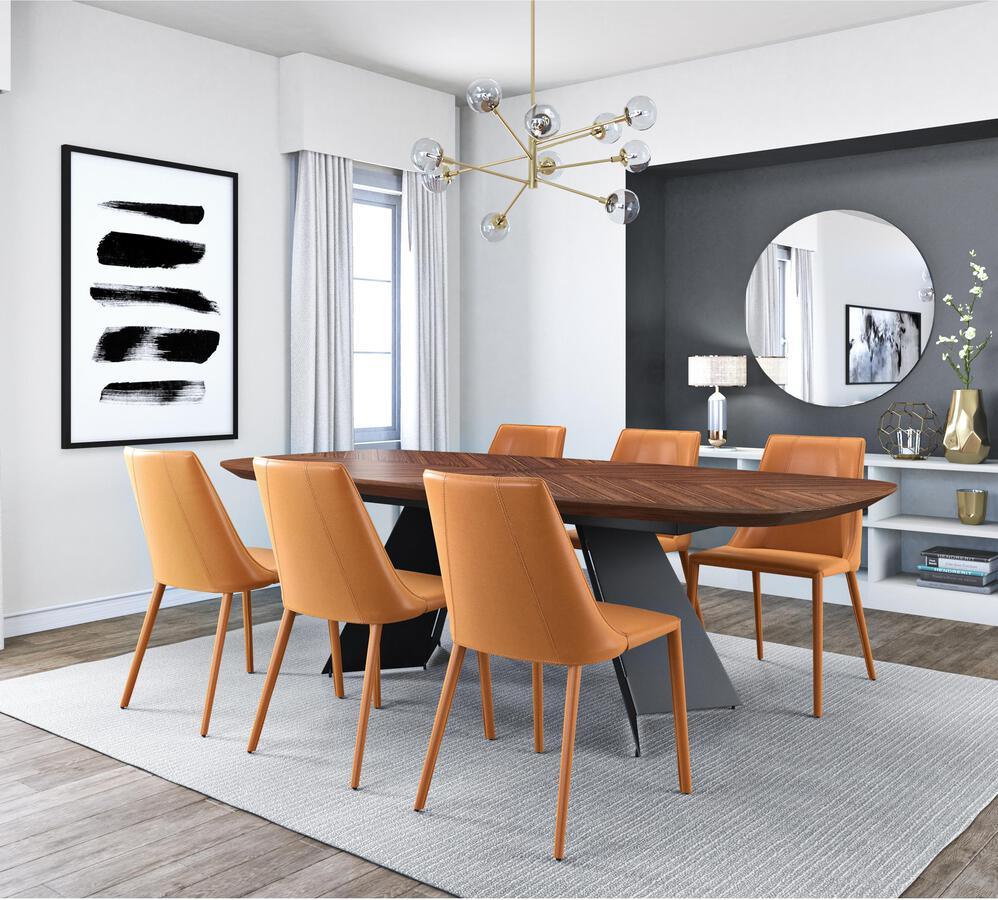 Euro Style Dining Chairs - Kalle Side Chair in Cognac