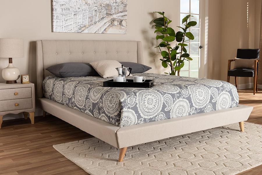 Wholesale Interiors Beds - Naya King Bed Beige