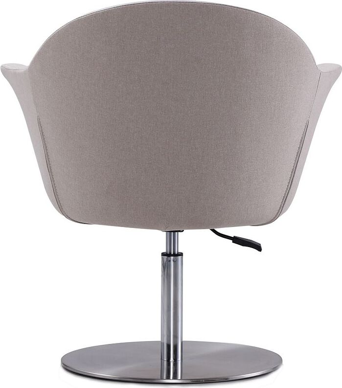 Manhattan Comfort Accent Chairs - Voyager Barley & Brushed Metal Woven Swivel Adjustable Accent Chair (Set of 2)