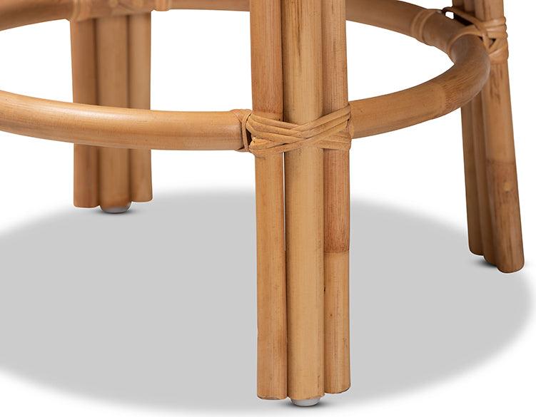 Wholesale Interiors Barstools - Orchard Modern Bohemian Natural Brown Rattan Counter Stool