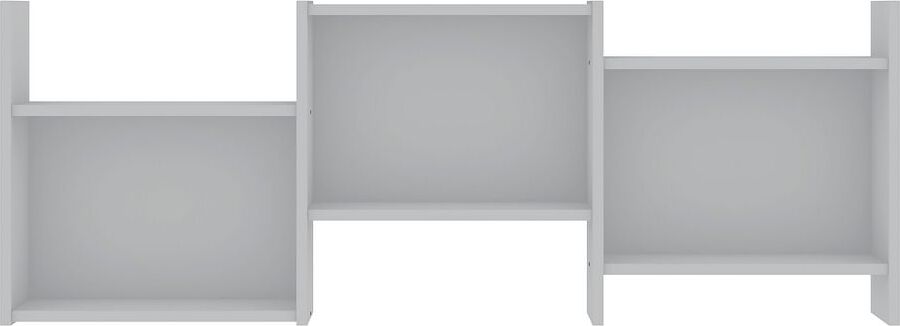 Manhattan Comfort Bookcases & Display Units - Hampton Zig-Zag Wall Décor Shelves in White