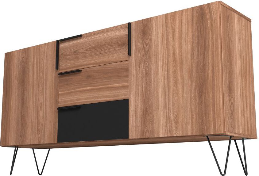 Manhattan Comfort Buffets & Cabinets - Beekman 62.99 Sideboard in Brown and Black