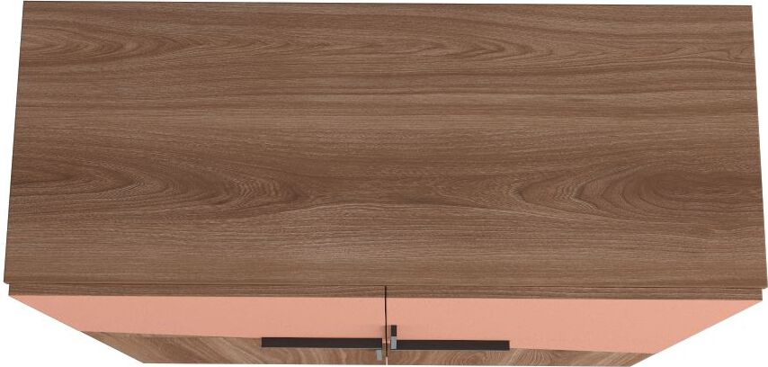 Manhattan Comfort Buffets & Cabinets - Beekman 43.7 Low Cabinet in Brown and Pink