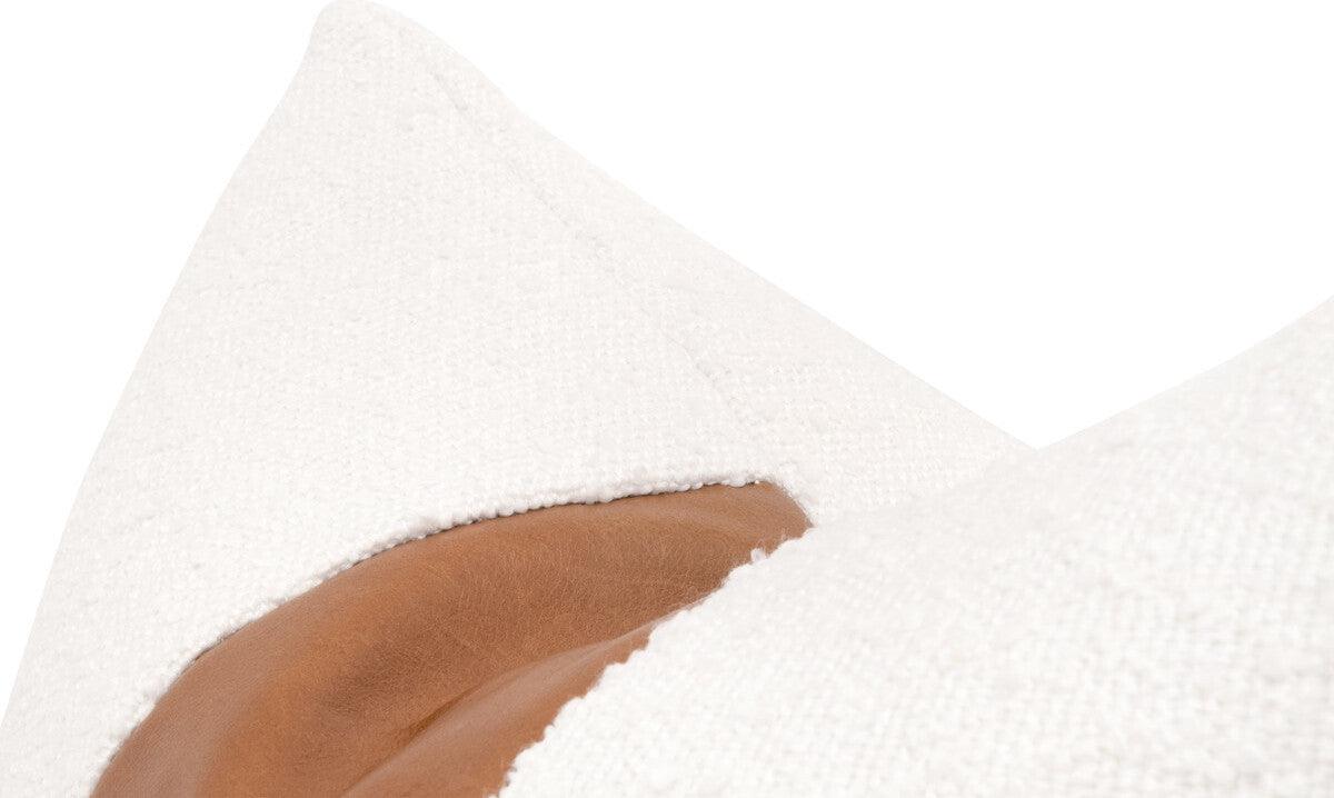 Essentials For Living Pillows & Throws - The Split Decision 20in Essential Pillow - Performance Boucle Snow-Whiskey Brown
