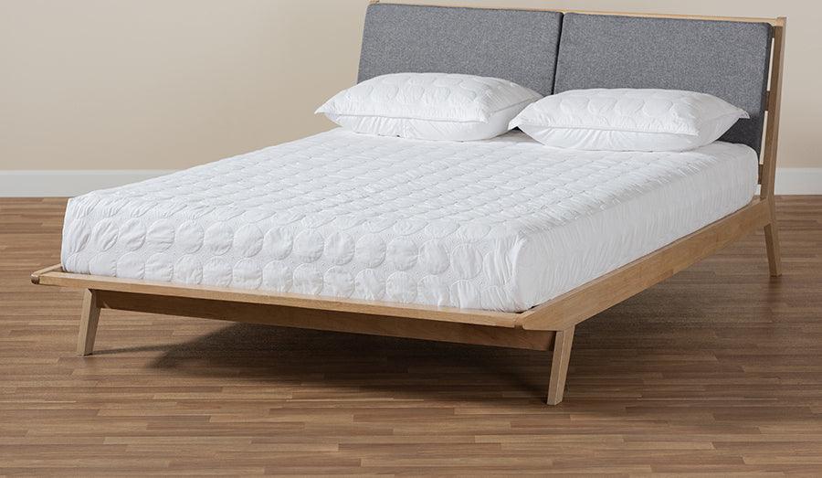 Wholesale Interiors Beds - Emile King Bed Gray & Natural