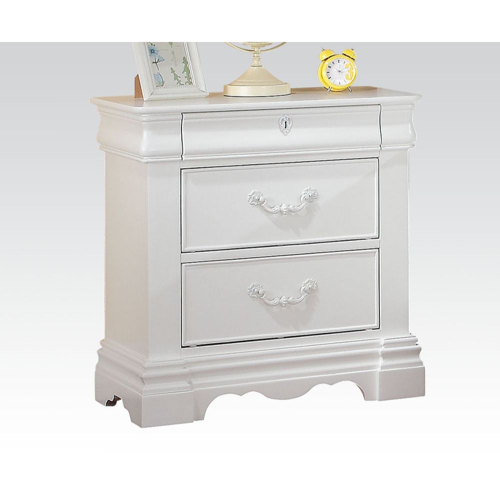 ACME Nightstands & Side Tables - ACME Estrella Nightstand, White