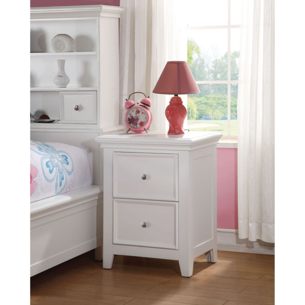 ACME Nightstands & Side Tables - ACME Lacey Nightstand, White