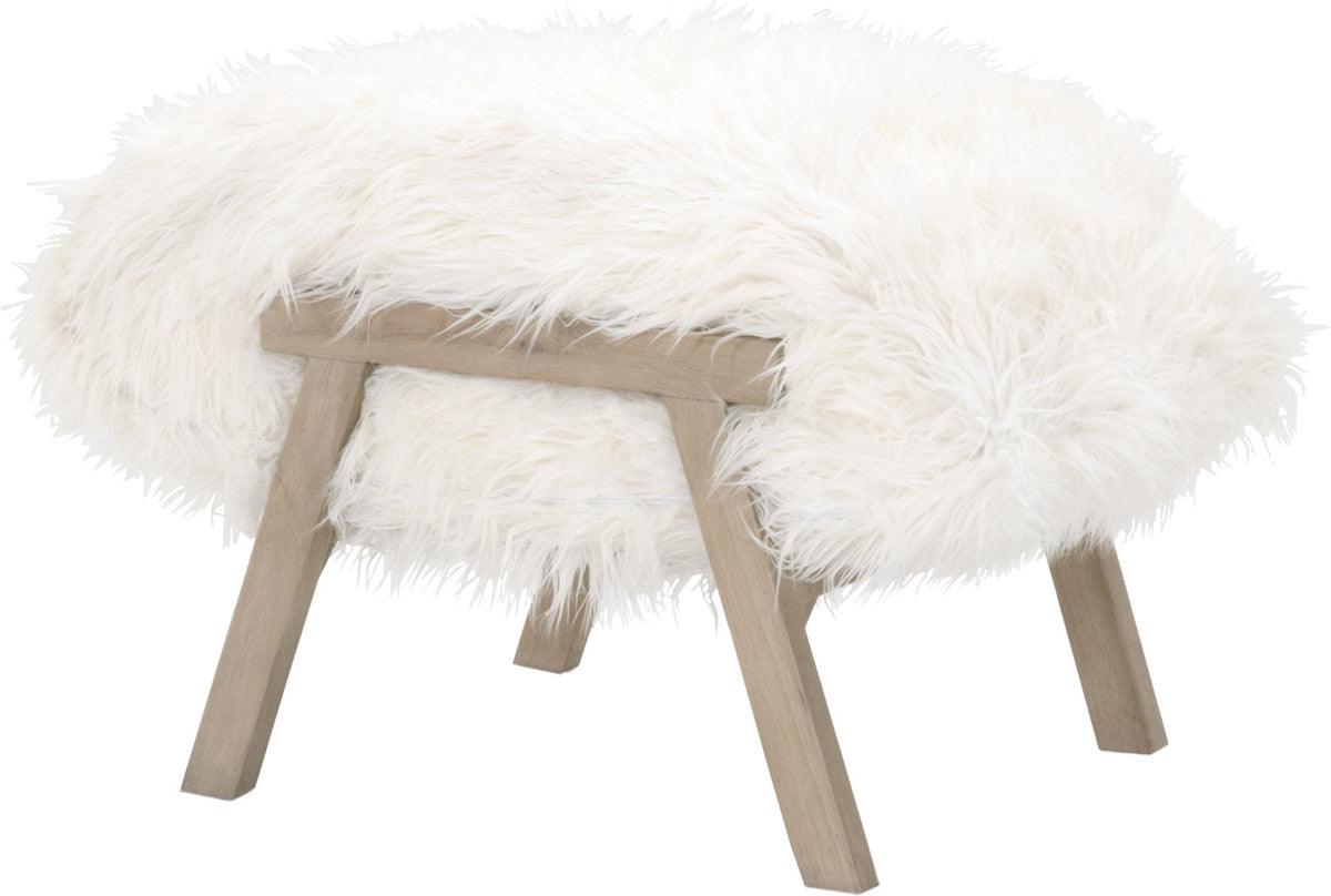 Essentials For Living Ottomans & Stools - Tibet Ottoman Smoke Gray Oak