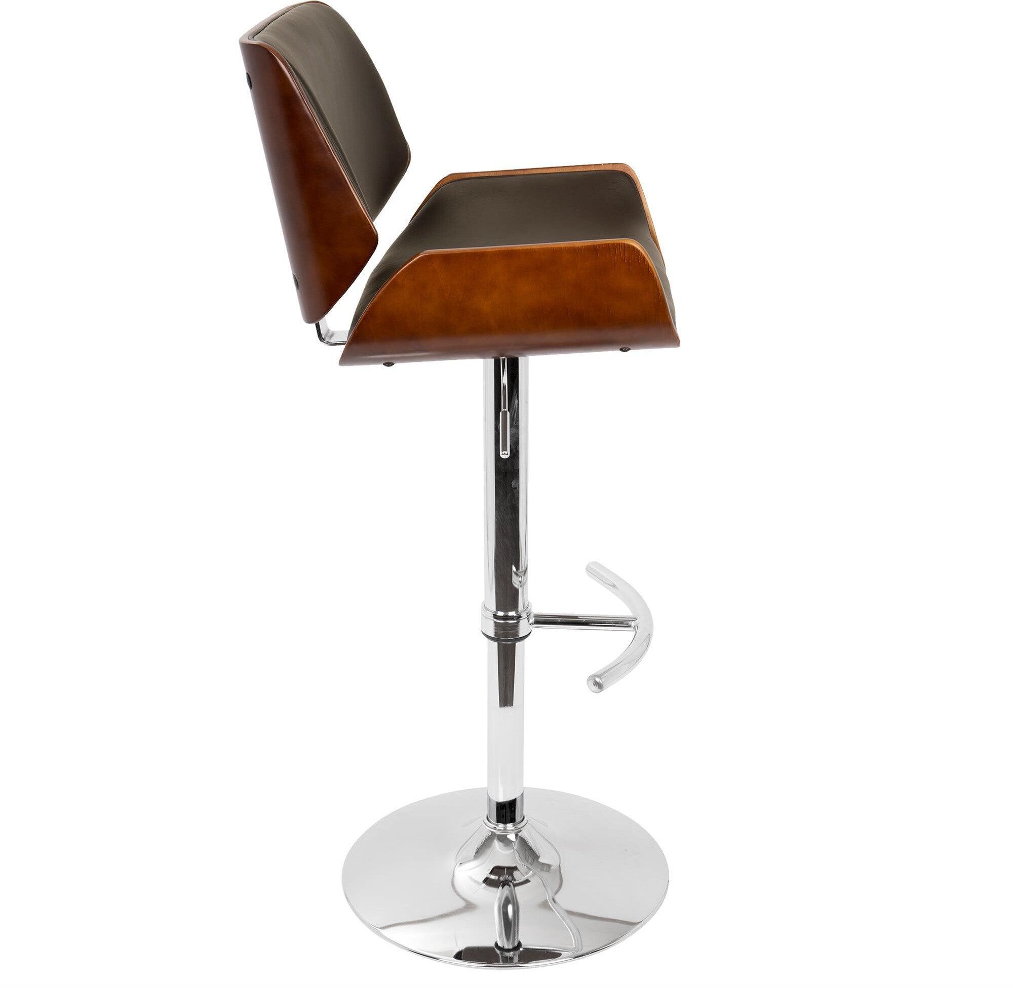 Lumisource Barstools - Santi Barstool Cherry & Brown
