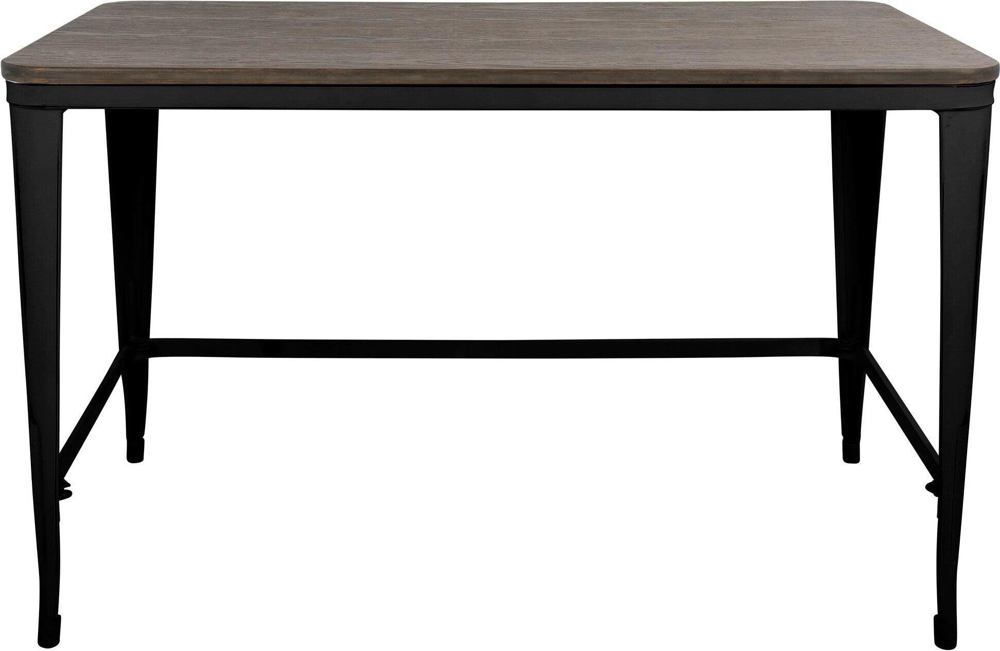 Lumisource Desks - Pia Office Desk Espresso & Black