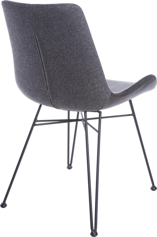Euro Style Dining Chairs - Alisa Side Chair in Dark Gray - Set of 2