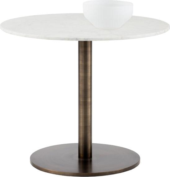 SUNPAN Outdoor Dining Tables - Enco Bistro Table - Round - 35" White