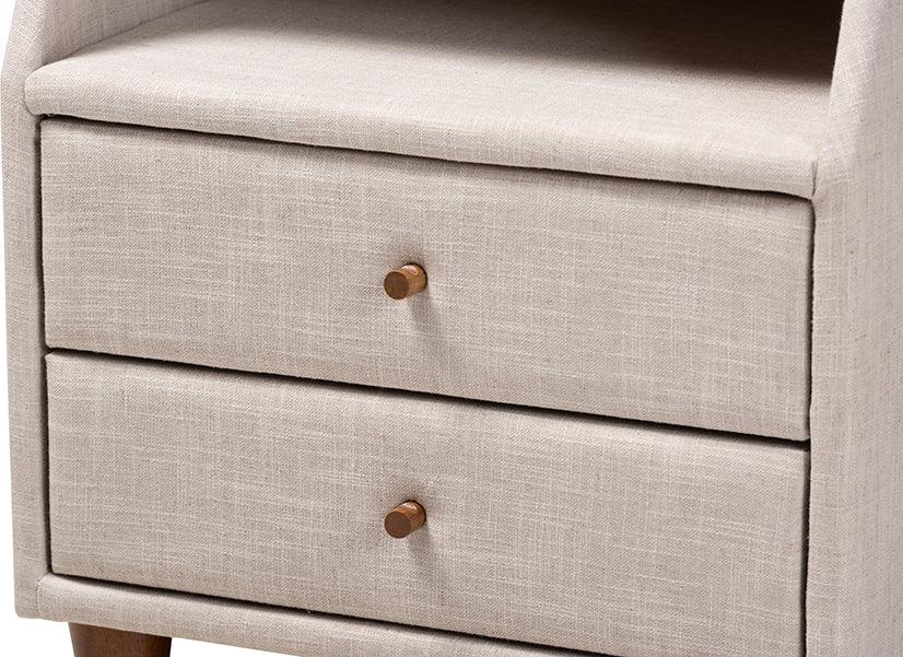 Wholesale Interiors Nightstands & Side Tables - Claverie Nightstand Beige