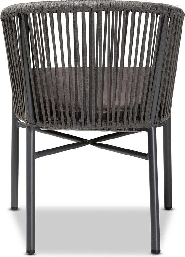 Wholesale Interiors Outdoor Dining Chairs - Marcus Outdoor Dining Chair Gray