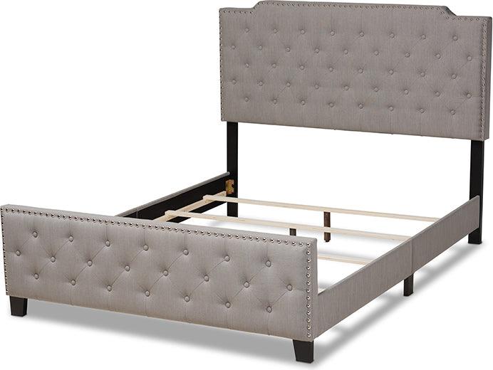 Wholesale Interiors Beds - Marion King Bed Gray & Black