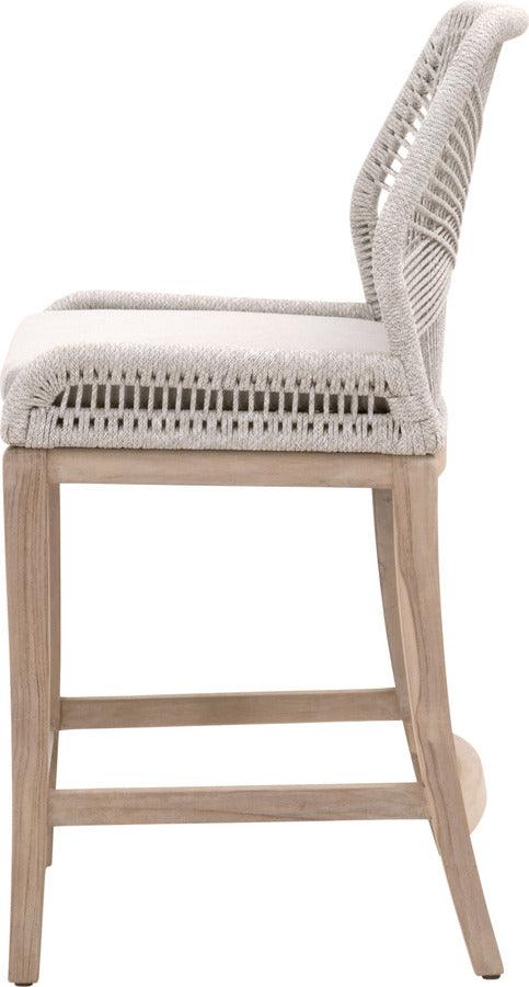 Essentials For Living Outdoor Barstools - Loom Outdoor Counter Stool Gray Teak