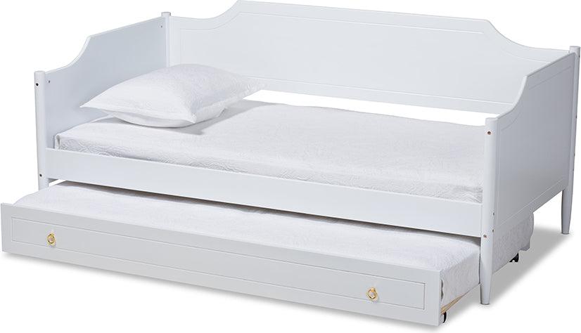 Wholesale Interiors Daybeds - Alya 78.2" Daybed White & Gold