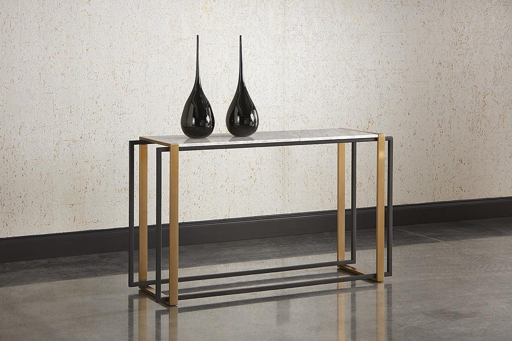 SUNPAN Consoles - Garnet Console Table White Marble