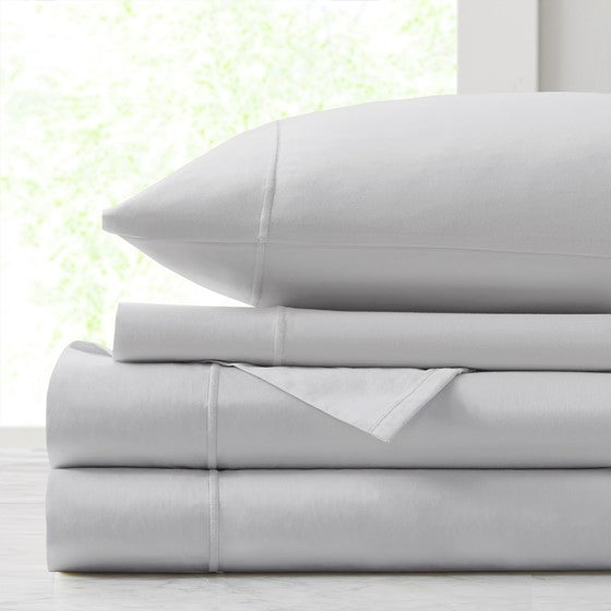 Olliix.com Sheets & Sheet Sets - 500TC Cotton Sheet Set Grey King