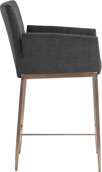 SUNPAN Barstools - Gesa Counter Stool - Polo Club Kohl Grey
