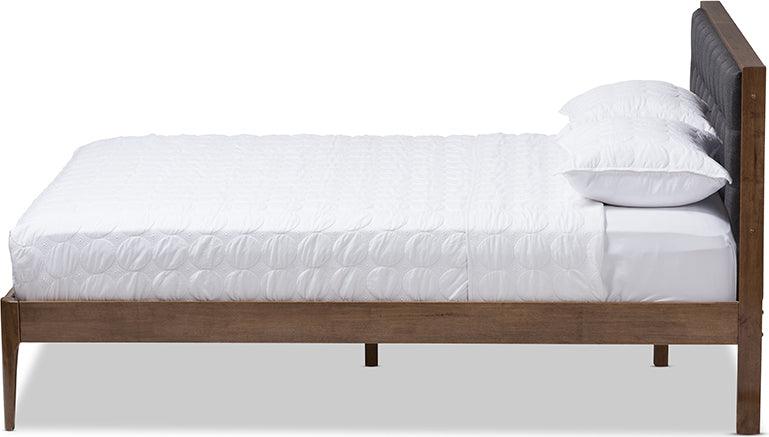Wholesale Interiors Beds - Jupiter King Bed Walnut Brown/Gray