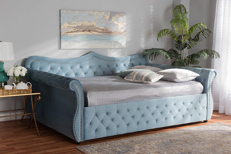 Wholesale Interiors Daybeds - Abbie 93.7" Daybed Light Blue