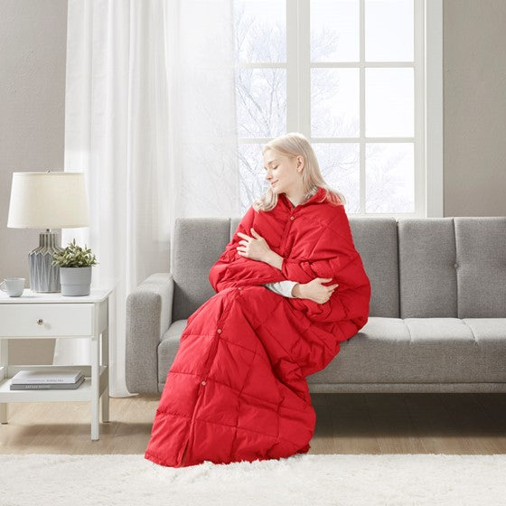 Olliix.com Pillows & Throws - Wearable Multipurpose Throw Red