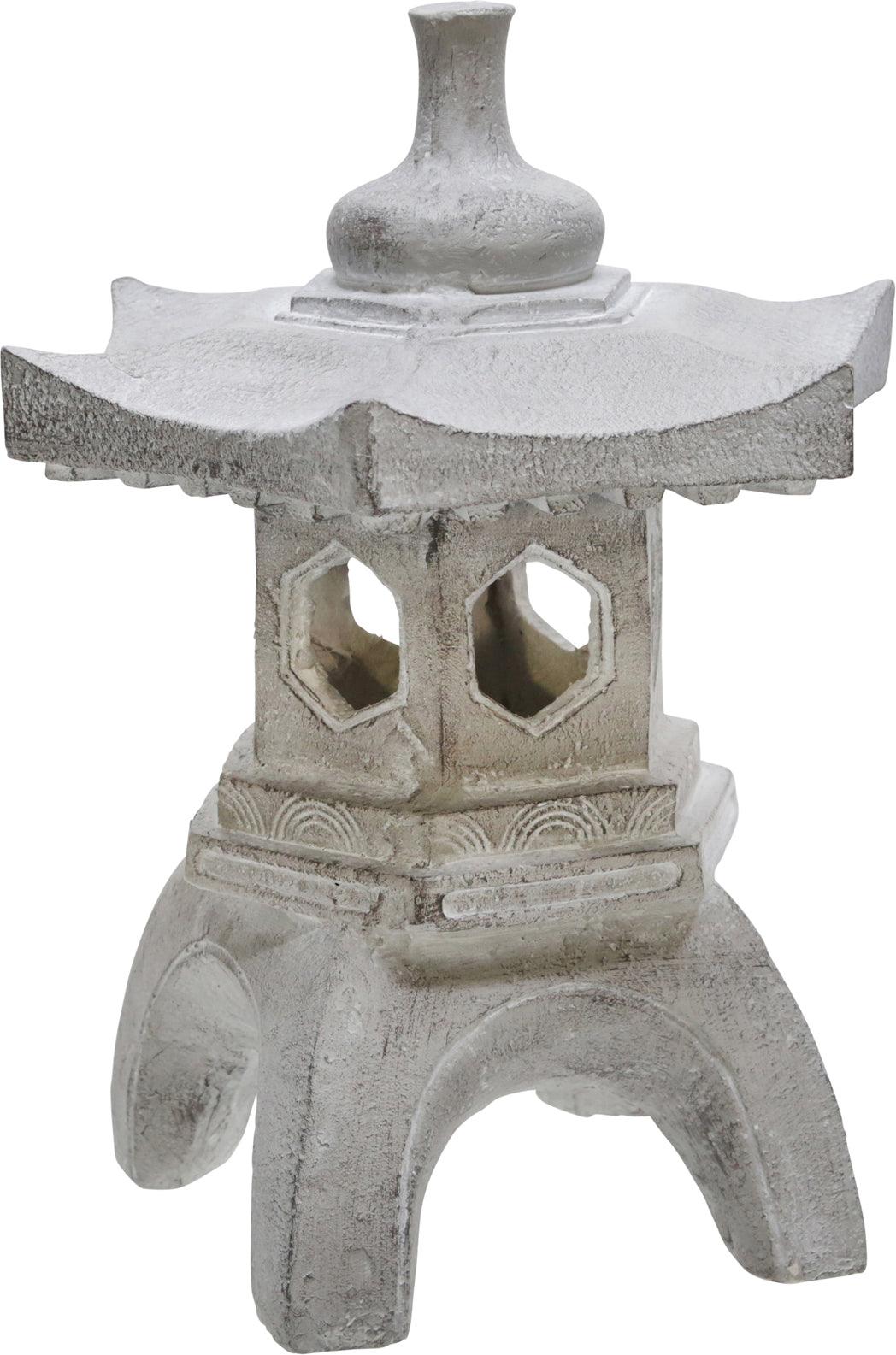 Sagebrook Home Statues - 17" Temple Lighthouse Deco, Gray