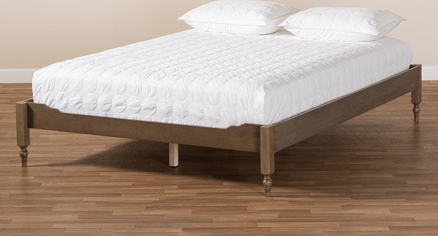 Wholesale Interiors Beds - Laure King Bed Weathered Gray