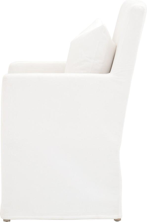 Essentials For Living Dining Chairs - Shelter Slipcover Arm Chair Natural Gray Birch