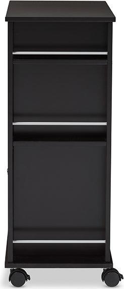 Wholesale Interiors Bar Units & Wine Cabinets - Ontario Wood Modern Dry Bar and Wine Cabinet Dark Brown