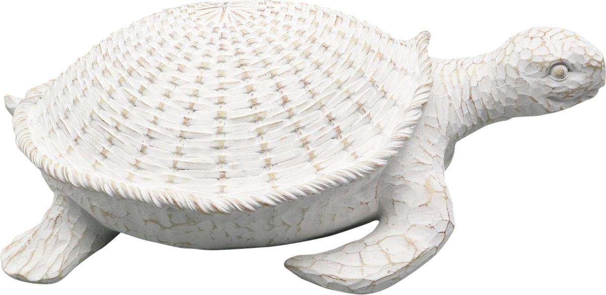 Sagebrook Home Decorative Objects - Resin 15" Turtle Deco White