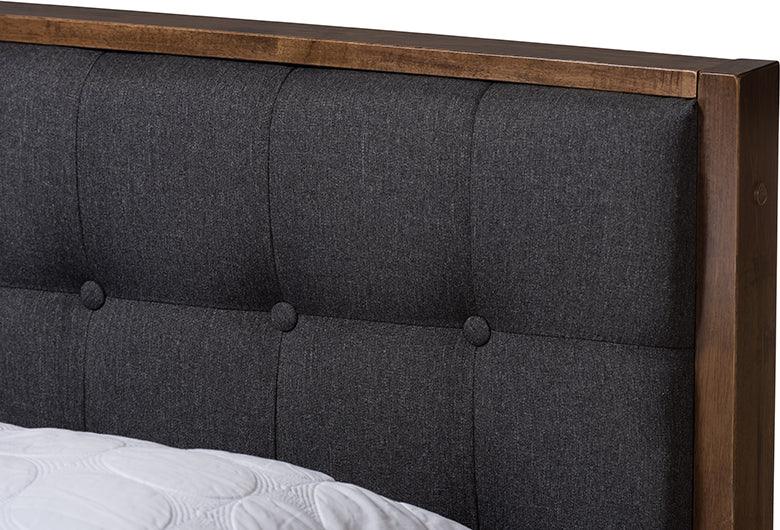 Wholesale Interiors Beds - Jupiter King Bed Walnut Brown/Gray