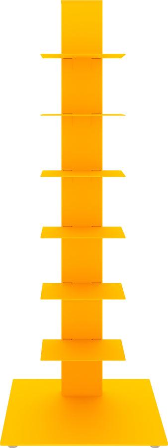 Euro Style Bookcases & Display Units - Sapiens 38" Bookcase/Shelf/Shelving Tower in Yellow