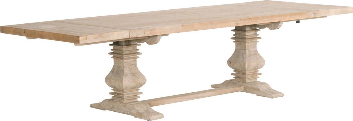 Essentials For Living Dining Tables - Monastery Extension Dining Table Smoke Gray Pine
