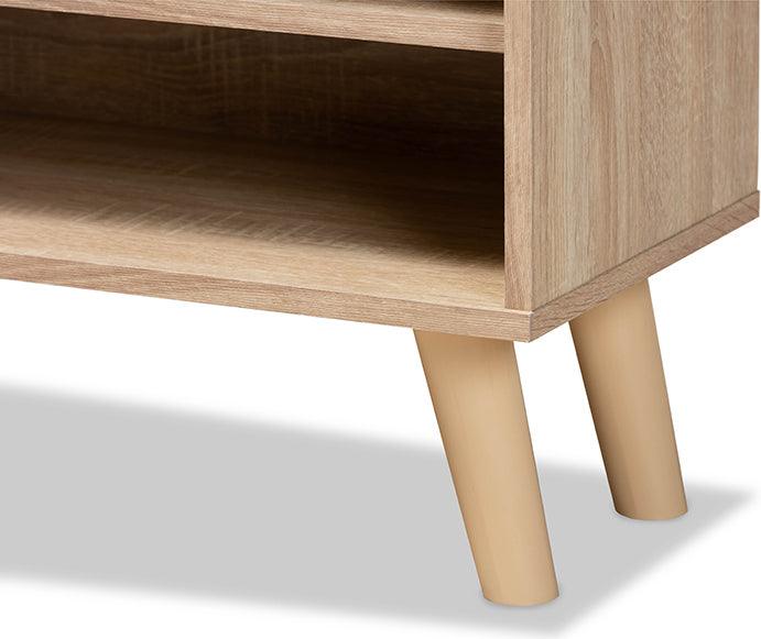 Wholesale Interiors TV & Media Units - Mallory Two-Tone Oak Brown and Grey Finished Wood TV Stand