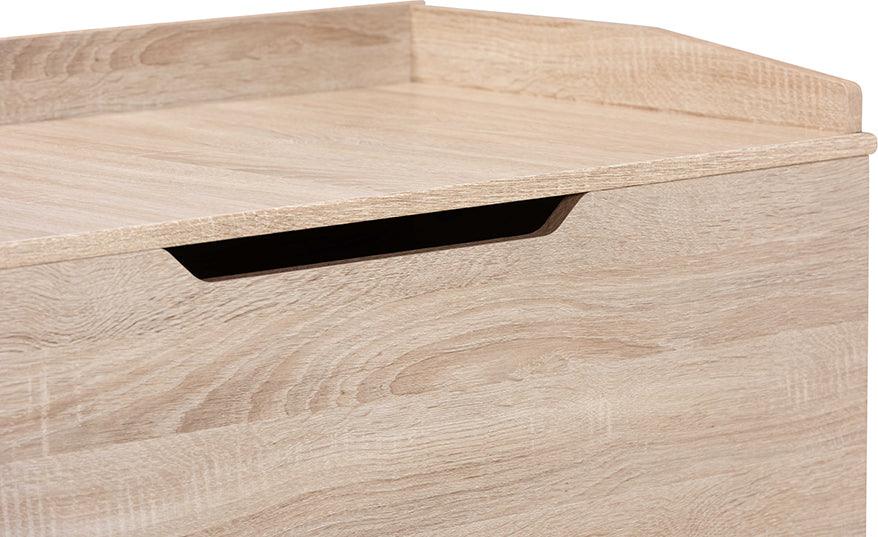 Wholesale Interiors Cat Litter Box - Mariam Oak Finished Wood Cat Litter Box Cover House