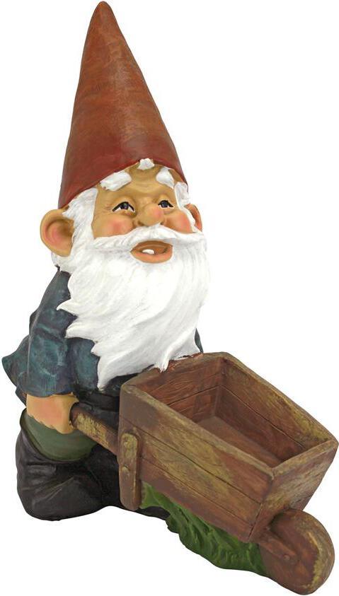 Design Toscano Garden Lovers Gifts - Wheelbarrow Willie Garden Gnome Statue