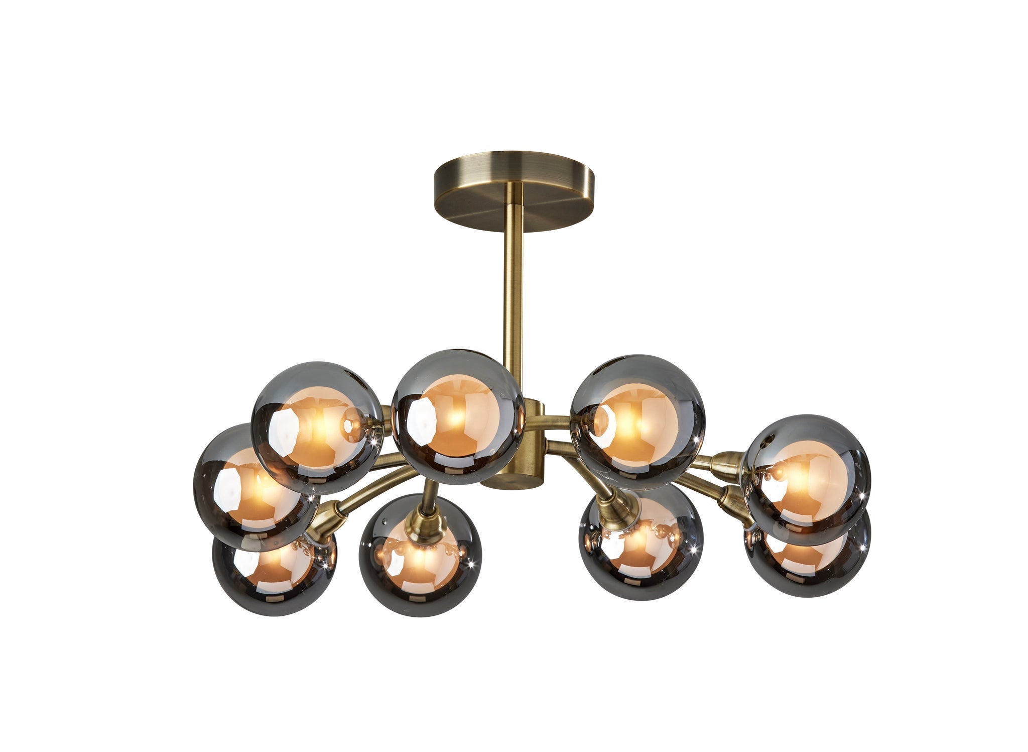 Adesso Ceiling Lamps - Starling LED Flush Mount Antique Brass