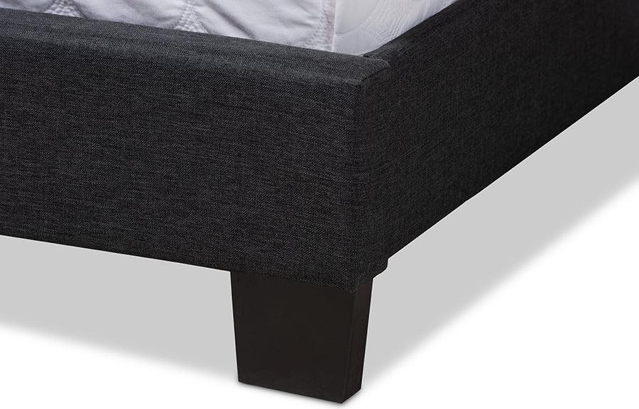 Wholesale Interiors Beds - Lisette Queen Bed Charcoal Gray