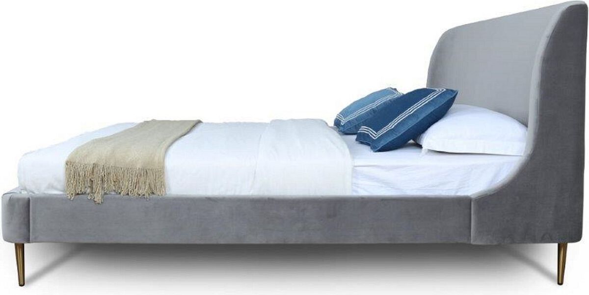 Manhattan Comfort Beds - Heather Queen Bed Gray