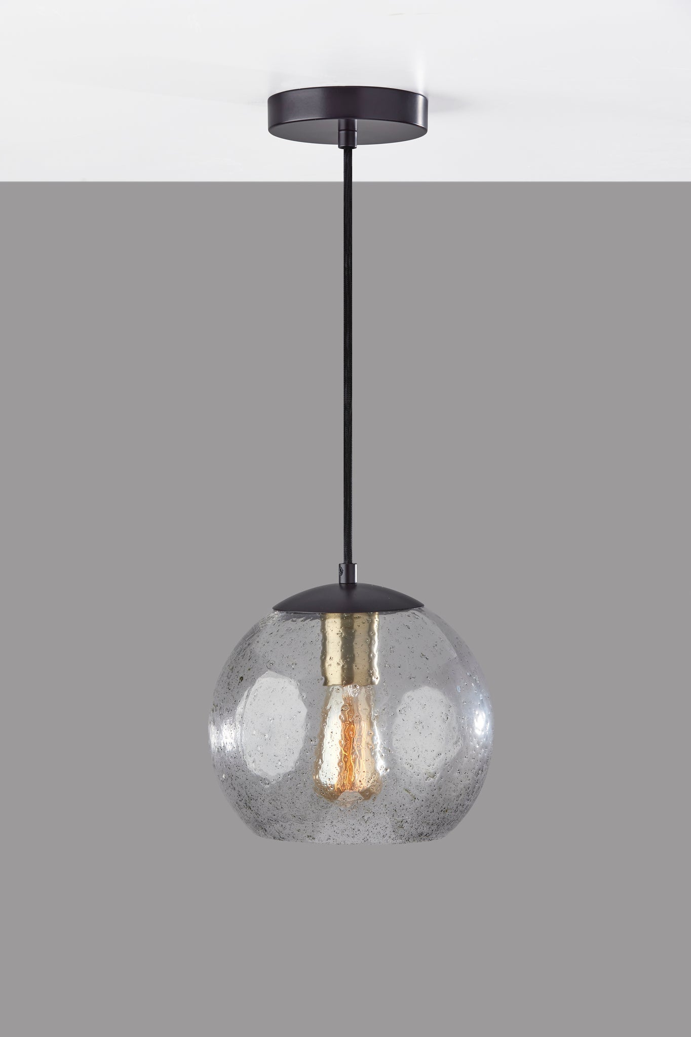 Adesso Ceiling Lamps - Edie Pendant Dark Bronze w. Brass Accents