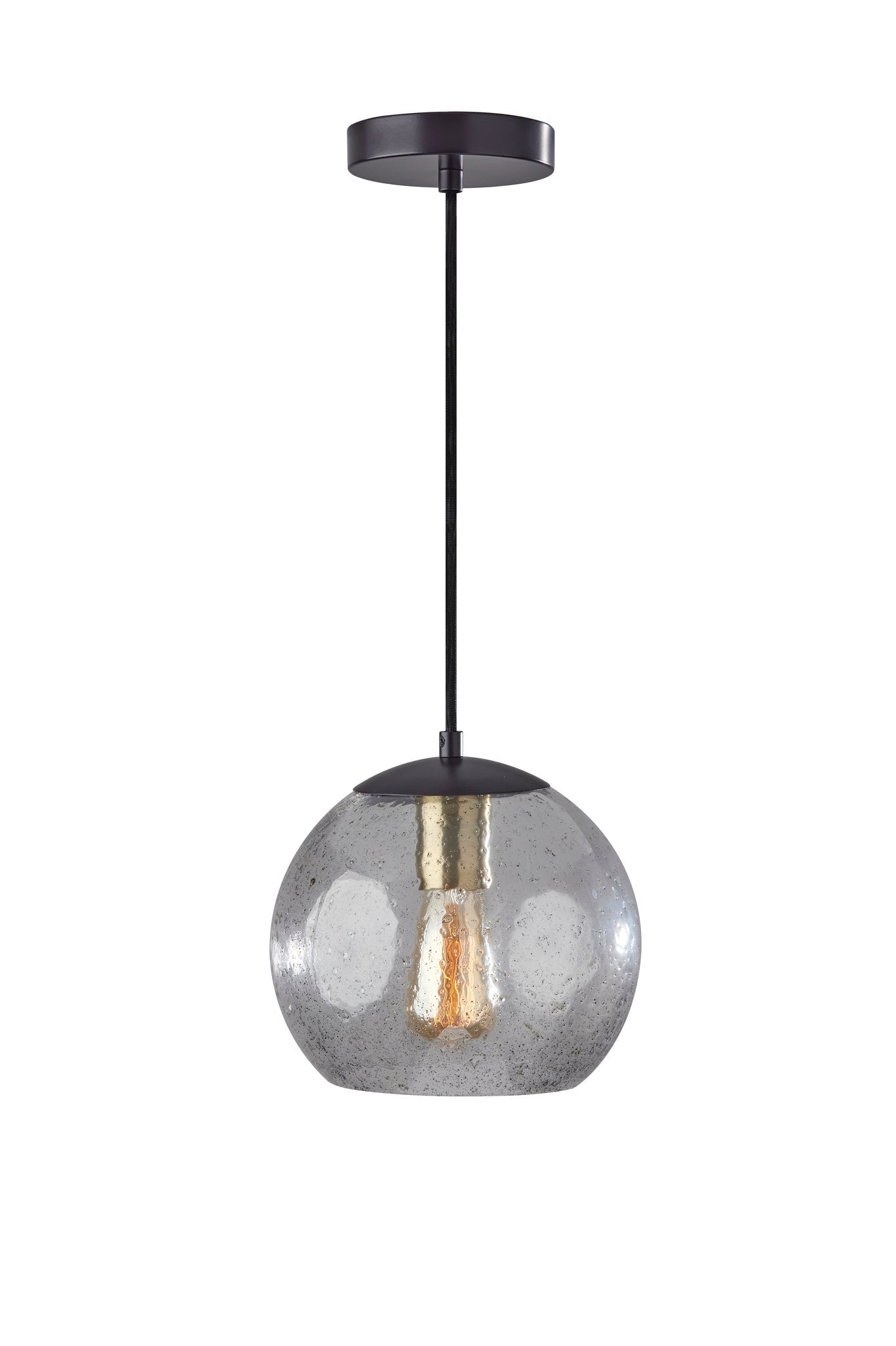 Adesso Ceiling Lamps - Edie Pendant Dark Bronze w. Brass Accents
