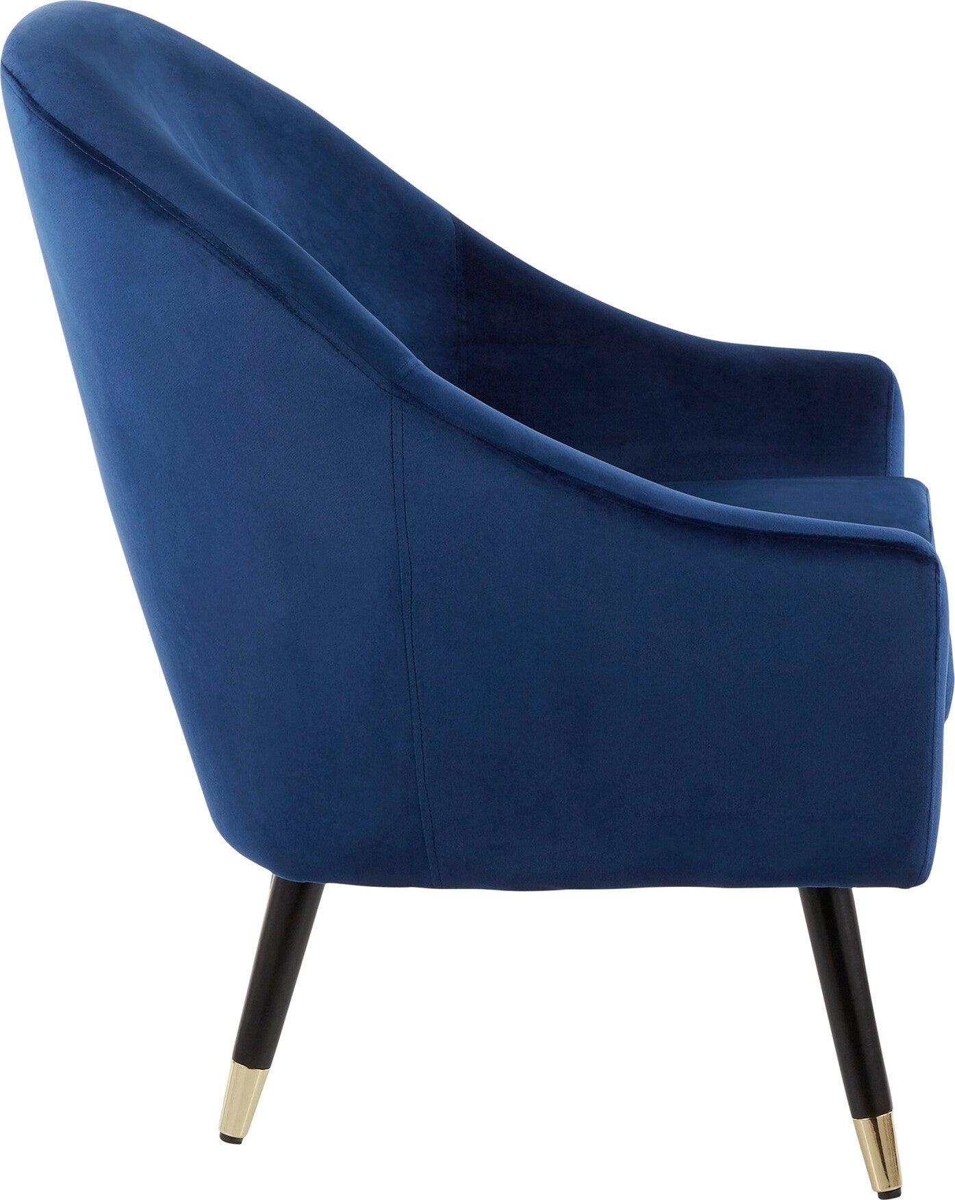 Lumisource Accent Chairs - Matisse Accent Chair Blue & Black